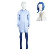 Kids Children Inside Out 2 (2024) Sadness Blue Outfits Cosplay Costume